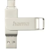 Hama C-Rotate Pro USB flash drive 256 GB USB Type-A / USB Type-C 3.2 Gen 1 (3.1 Gen 1) Zilver
