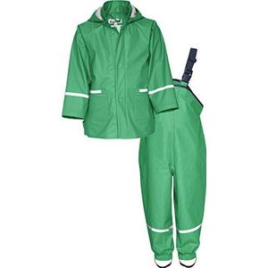 Playshoes Regenpak voor meisjes, basic regenpak, groen, 74 cm