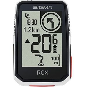 SIGMA SPORT ROX 2.0 White Top Mount Set | Fiets Computer draadloze GPS & navigatie incl. OVERCLAMP BUTLER | Outdoor GPS navigatie voor Pure Driving Pleasure