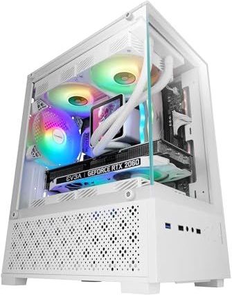 Mars Gaming - MC-SE2 - MicroATX Gaming-behuizing - Gehard Glas - Compacte PC-Mini-toren