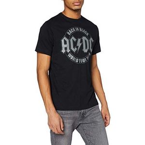 AC/DC Heren Terug In Zwart Tour Embleem T-Shirt