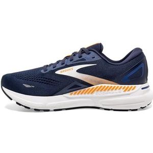 BROOKS Adrenaline GTS 23 Sneakers voor heren, 47,5 EU, Peacoat Ultramarina Oranje, 47.5 EU