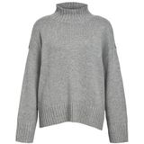 OBJECT - Trui - Grijs Gemêleerd - Knitwear - Lange Mouw