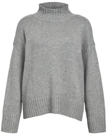 OBJECT - Trui - Grijs Gemêleerd - Knitwear - Lange Mouw