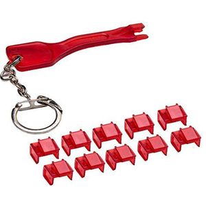 Syba RJ45 Vergrendeling Poort Stofblokker met Removal Keys Tool
