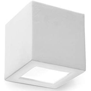 Sollux Lighting NIEUW witte woonkamer keramiek (kan geschilderd worden) -SOLLUX Leo SL.0005 vierkante klassieke traditionele wandlamp 1-FLG. Led-E-27