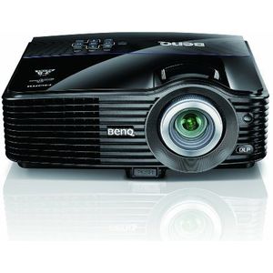 BenQ MX760 DLP-projector (contrast 5000:1, 3700 ANSI lumen, XGA 1024 x 768 pixels, 3D-ready, LAN, USB 2.0, HDMI) zwart/wit