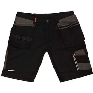Scruffs Heren Trade Shorts, zwart (black), 46 (fabrieksmaat: 32)