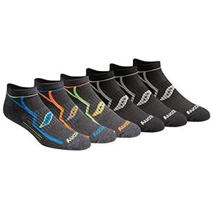 Saucony Heren Multi-Pack Bolt Performance Comfort Fit No-Show Sokken Hardlopen (Pack van 12), Zwart, 12.7 x 12.7 x 1.78 cm