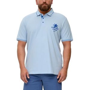 s.Oliver Big Size Poloshirt voor heren met korte mouwen, blauw, 3XL