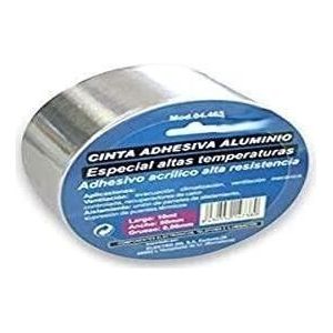 VoltShine Aluminium plakband, 50 mm x 25 m, hittebestendig, ideaal voor het afdichten en isoleren van oppervlakken bij reparatie- en bouwwerkzaamheden.