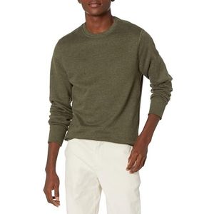 Amazon Essentials Men's Fleecetrui met ronde hals (verkrijgbaar in grote en lange maten), Olijfgroen, XL-XXL