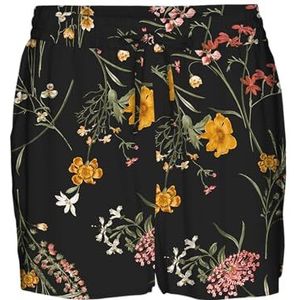 VERO MODA Vmeasy Joy Nw WVN Ga Shorts voor dames, zwart/Aop: vicka, M