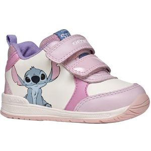 Geox B Rishon Girl A Sneakers voor babymeisjes, roze, 23 EU