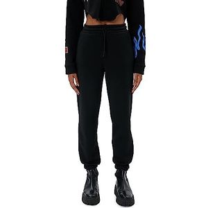 Koton Joggingbroek voor dames met trekkoord en elastische taille, 999 (zwart), M