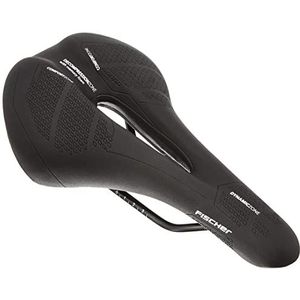 FISCHER Fiets zadel MTB Memory Foam R.e.Med, fietszadel voor mountainbike, bijzonder licht, extreem comfortabel, zwart
