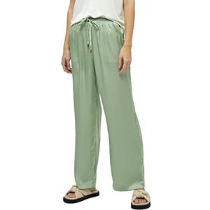 Peppercorn Mary Mid getailleerde broek met wijde pijpen | groene broek dames | lente broek voor dames UK | maat 8