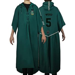 CINEREPLICAS - Aanpasbare Harry Potter Zwerkbaljurk - Unisex - Authentieke officiële jurk - Slytherin - Licensed Product Warner Bros - Maat L (Volwassen) - Ontworpen in Frankrijk