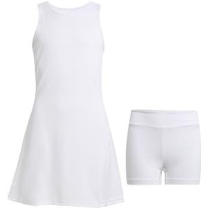 adidas Meisjes GIRLS CLUB TENNIS DRESS, white, 7-8 Years