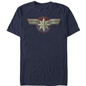 Captain Marvel - Marvel Costume LOGO Unisex Crew neck T-Shirt Navy blue 2XL