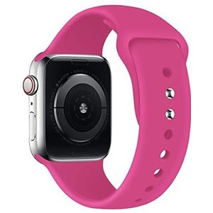 lopolike Compatibel met Apple Watch Band 38/40/41 mm, zachte siliconen armband, reservearmband voor iWatch Series 8 SE 7 6 5 4 3 2 1, Barble Pink, Barble Pink, 42/44/45mm