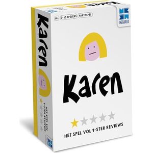 Megableu - Karen Party Game - wie van je vrienden of familie is een échte Karen? - Gebaseerd op échte reviews - Vanaf 14 jaar - Speeltijd ong. 45 minuten