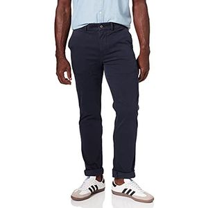 7 For All Mankind Slimmy Chino Tap. Luxe Performance Sateen Navy broek voor heren, blauw, 28W x 30L