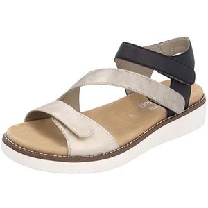 Remonte D2050 riempjessandalen, metallic, 42 EU, metallic, 42 EU