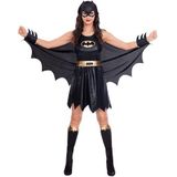 amscan 9906153 Dames Klassiek Batgirl Warner Bros Fancy Dress Superheld Kostuum (UK Jurk 36-8)
