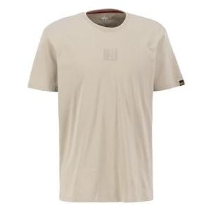 ALPHA INDUSTRIES Label T T-shirt voor heren, 679-vintage zand, XXL