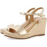 GIOSEPPO ZHEPE - Lederen Sandalen - Zwart - Jute - Hoge Sleehak