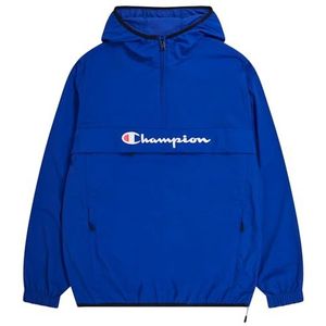 Champion Legacy Outdoor - Spring Summer Contrast Logo WR Taslon jas met capuchon, elektrisch blauw, L heren SS24, Blauw, L