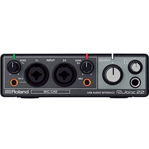 Roland RUBIX22 2-In/2-Out High-Resolution Interface, 2-in/2-out Hi-Res Interface voor Mac, PC en iPad