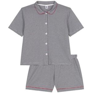 Petit Bateau Pyjacourt voor dames, Blauw/Wit, XXS