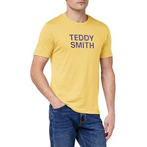 Teddy Smith Ticlass Basic MC T-shirt voor heren, Kobaltgeel, XS