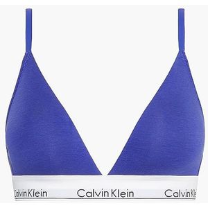 Calvin Klein Dames driehoek licht gevoerde beha stretch, veelkleurig (spectrum blauw), L, Blauw (Spectrum Blauw), L