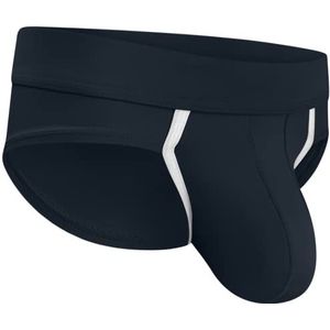 Bulge Enhancing Pouch Sport Slip ondergoed voor heren - 1 of 4 stuks Ice Silk slips met zak in maat B of D maat B of D, D-tas, zwart, 1 stuk, L