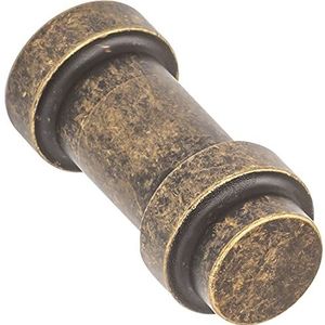 Furnipart Meubelknop Pillar ø 11,4mm - meubelknop antiek - deurknop vintage ideaal voor de lade, gegoten zink messing antiek