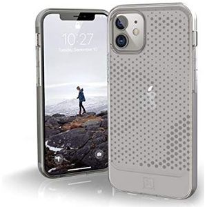 U by UAG [U] Lucent hoes Apple iPhone 12 Mini (5,4 inch) beschermhoes (semi-transparante case, compatibel met draadloos opladen, Ultra Slim Bumper) - Ice (transparant)