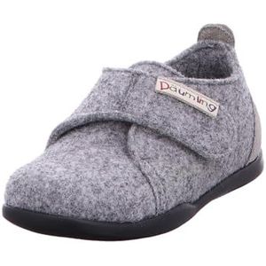 Däumling Fredi pantoffels voor jongens, uniseks, monotweed olifant, 20 EU, monotweed olifant