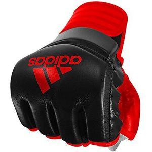 adidas Unisex Traditionel grapping handschoen Mma handschoenen, zwart/rood, L EU