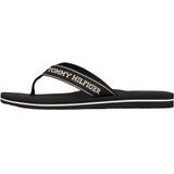 Tommy Hilfiger Vrouwen SPORTY MID WEDGE ZOMER SANDAL FW0FW08856 Flip Flops, zwart (zwart), 3.5, Zwart, 36 EU