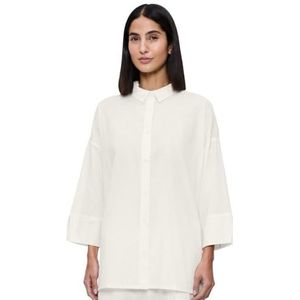 Summer Wear Boyfriend Shirt Zijde Wit, Silk White, 36