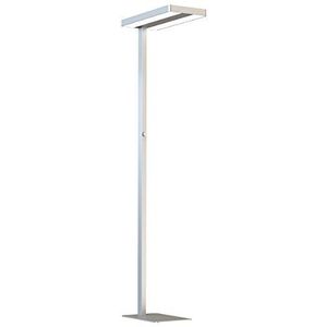 LEDAXO SL-03-60-R, led-bureau-staande lamp, aluminium, 60 watt, zilver gepoedercoat, 61 x 28 x 195 cm [energieklasse A+]
