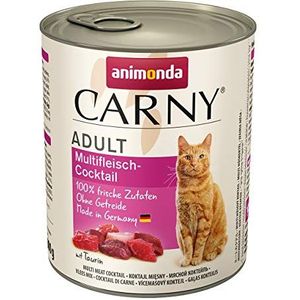 animonda Carny Adult kattenvoer, nat voer voor volwassen katten, multivleescocktail, 6 x 800 g