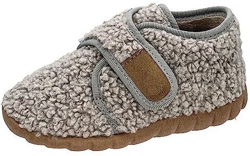 Fischer - Flexi Pantoffels - Grijs - PVC Buiten- en Binnenzool - Klittenbandsluiting