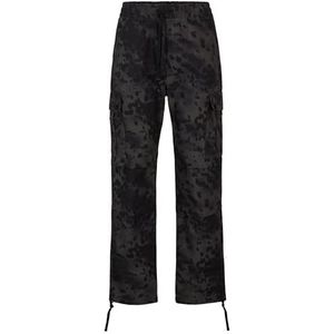 HUGO Garlo233 Cargobroek voor heren, regular fit, van ripstop-katoen, donkergrijs 28, 102