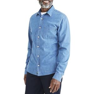 Dockers Origineel shirt voor heren, Glory Light Indigo, L