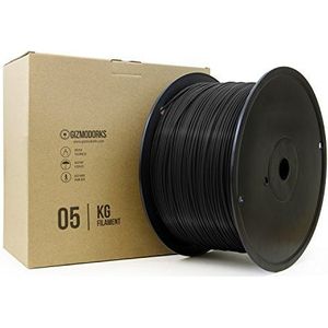 Gizmo Dorks PLA-filament voor 3D-printer, 1,75 mm, 5 kg, zwart