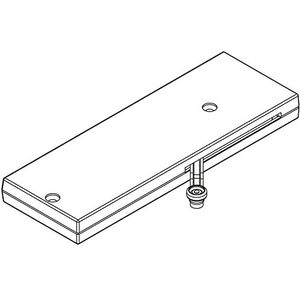 Hawa Combino demper (deurdemper), deurgewicht 18 kg - meenemer smal, kunststof grijs